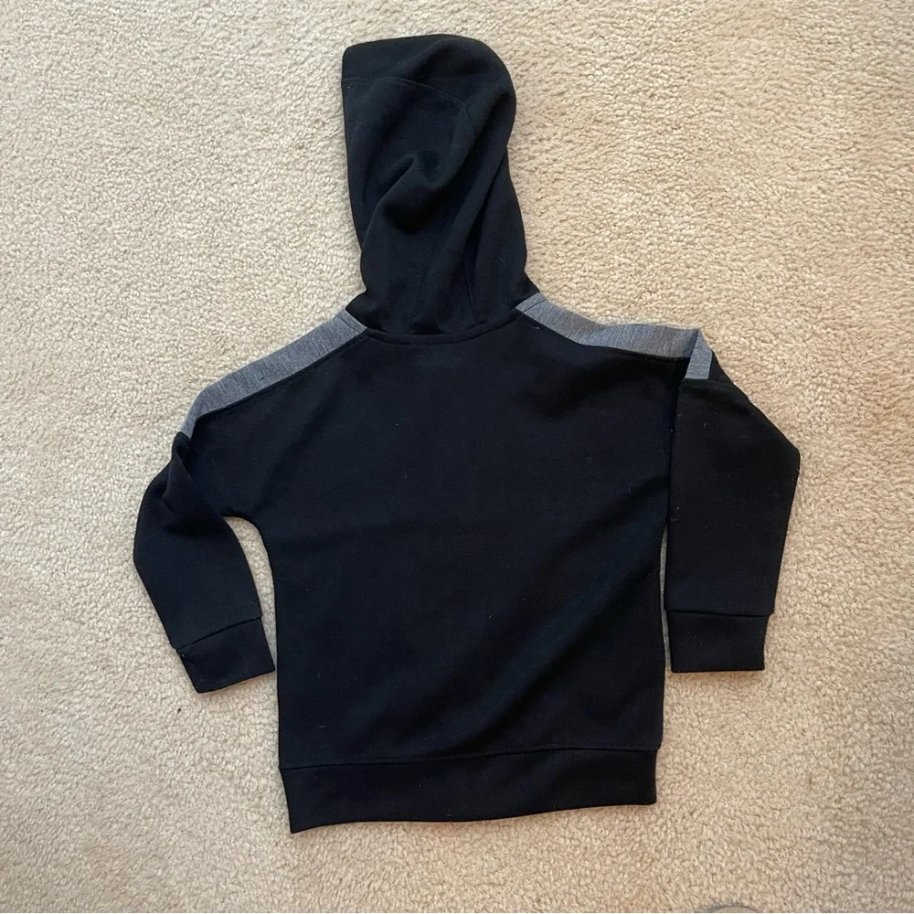 Reebok Unisex Kids Black Knit- 3T-Long Sleeve Hooded Jacket Hoodie Pockets